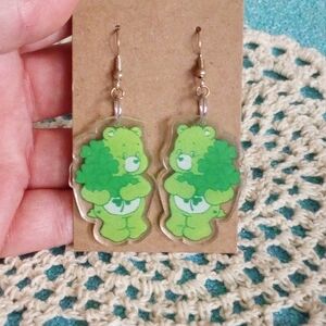Care Bears Green Bear Earrings